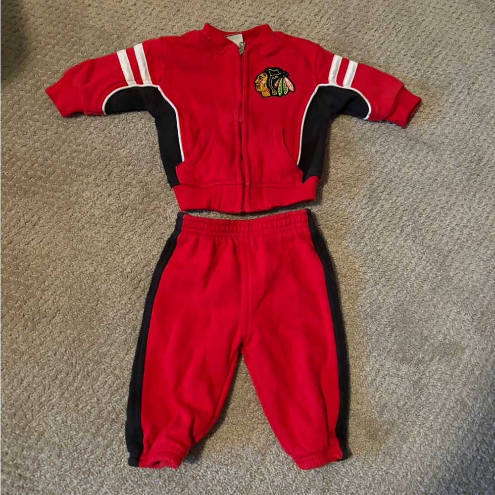 Baby Blackhawks Matching set